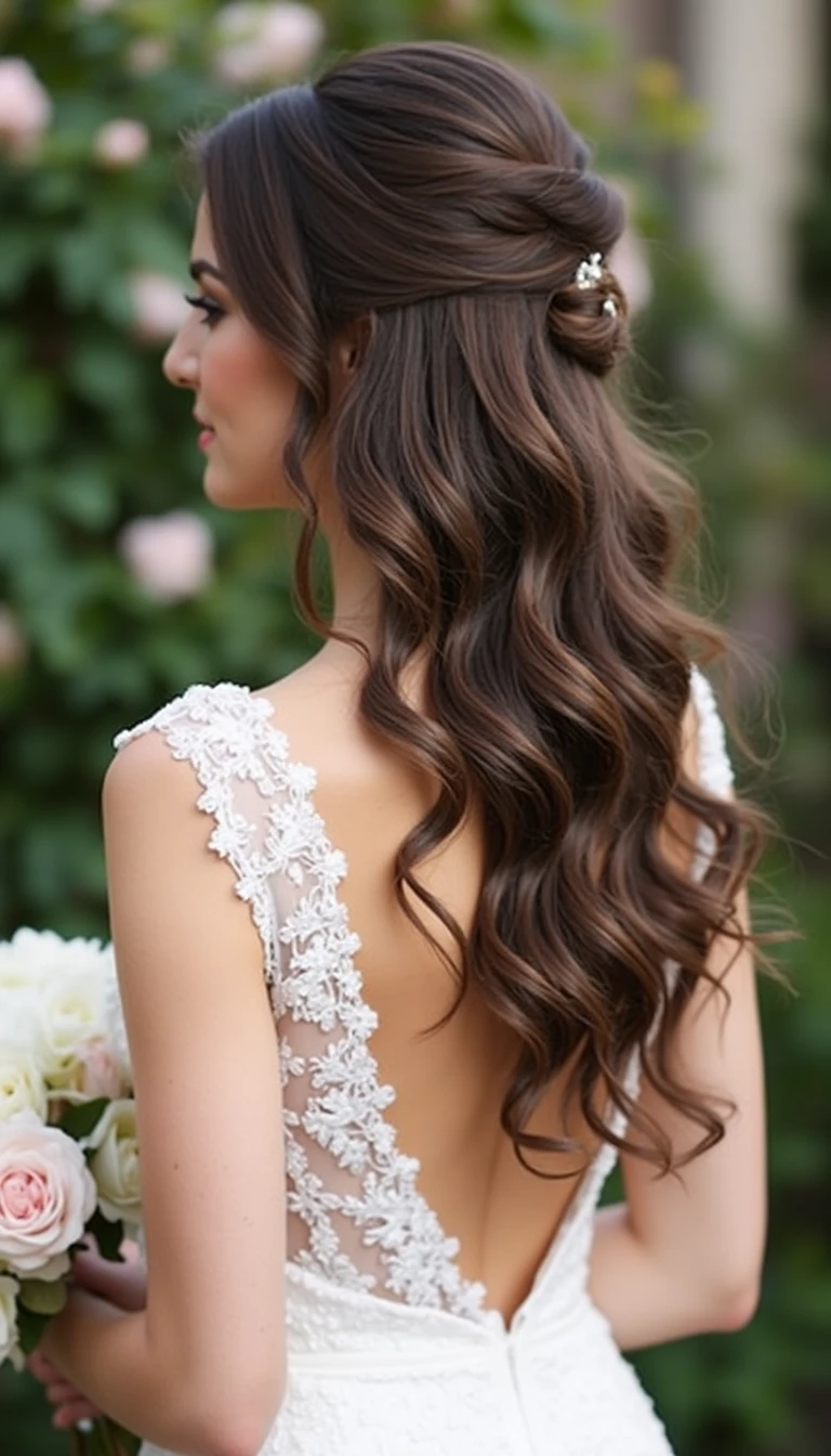 Romantic Loose Waves: Effortless Wedding Hairstyles For Bridesmaids Ideas