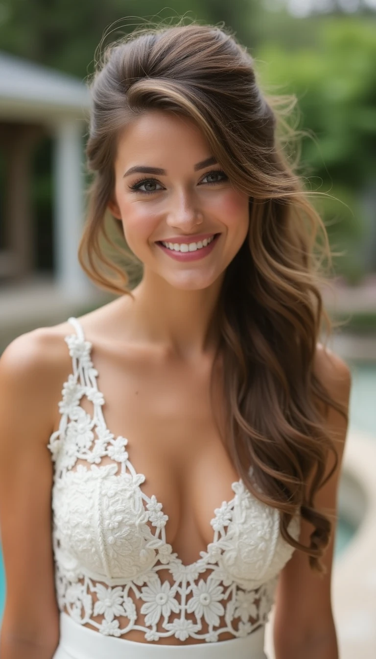 Half-Up Half-Down Bridesmaid Hair Updo: The Best of Both Worlds