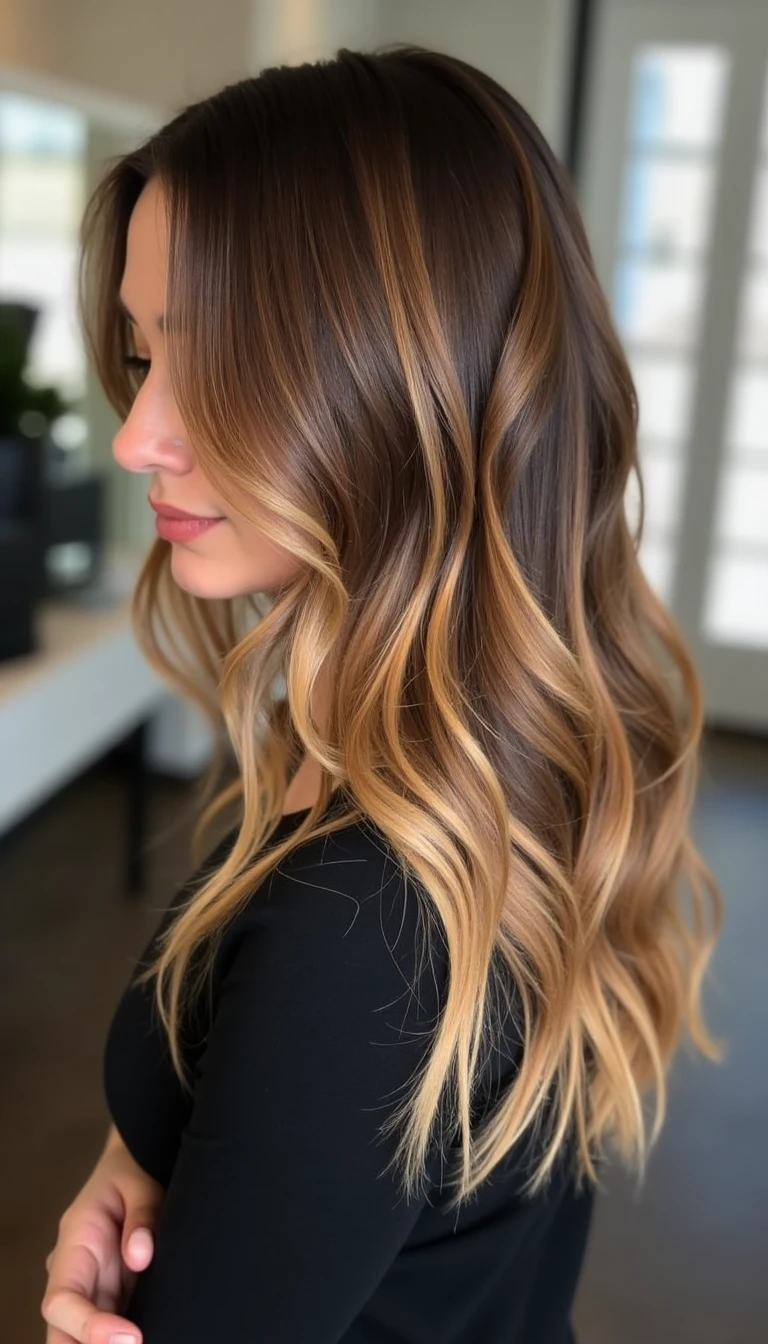 Caramel Balayage Highlights Ideas for Effortless Chic