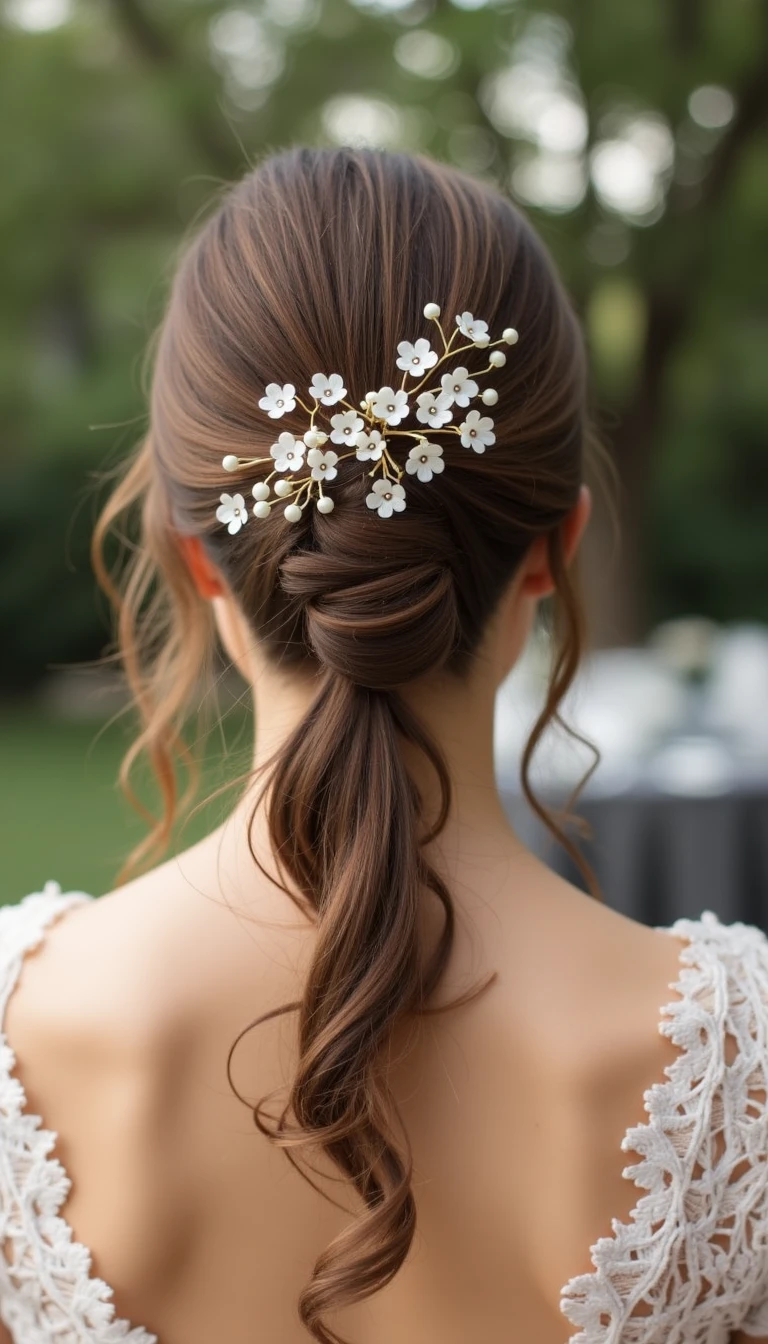 Simple Hair Accessories: Elevating Easy Wedding Guest Hairstyles