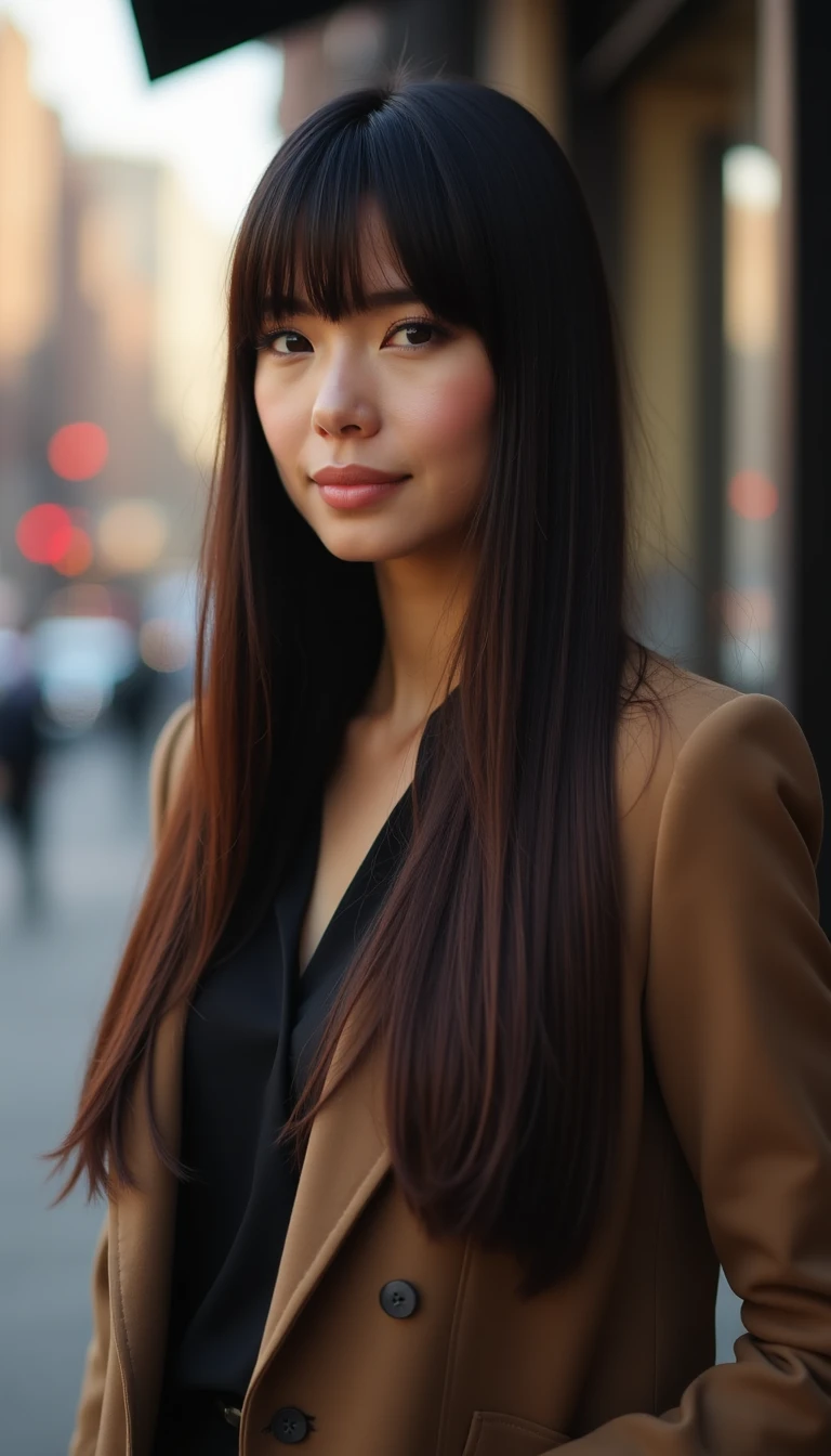 Long Straight Hairstyles with Bangs: A Bold Statement