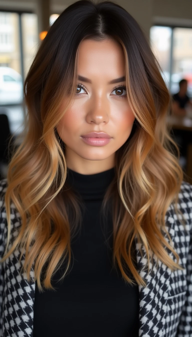 Bold Caramel Ombre Highlights Ideas for an Edgy Look