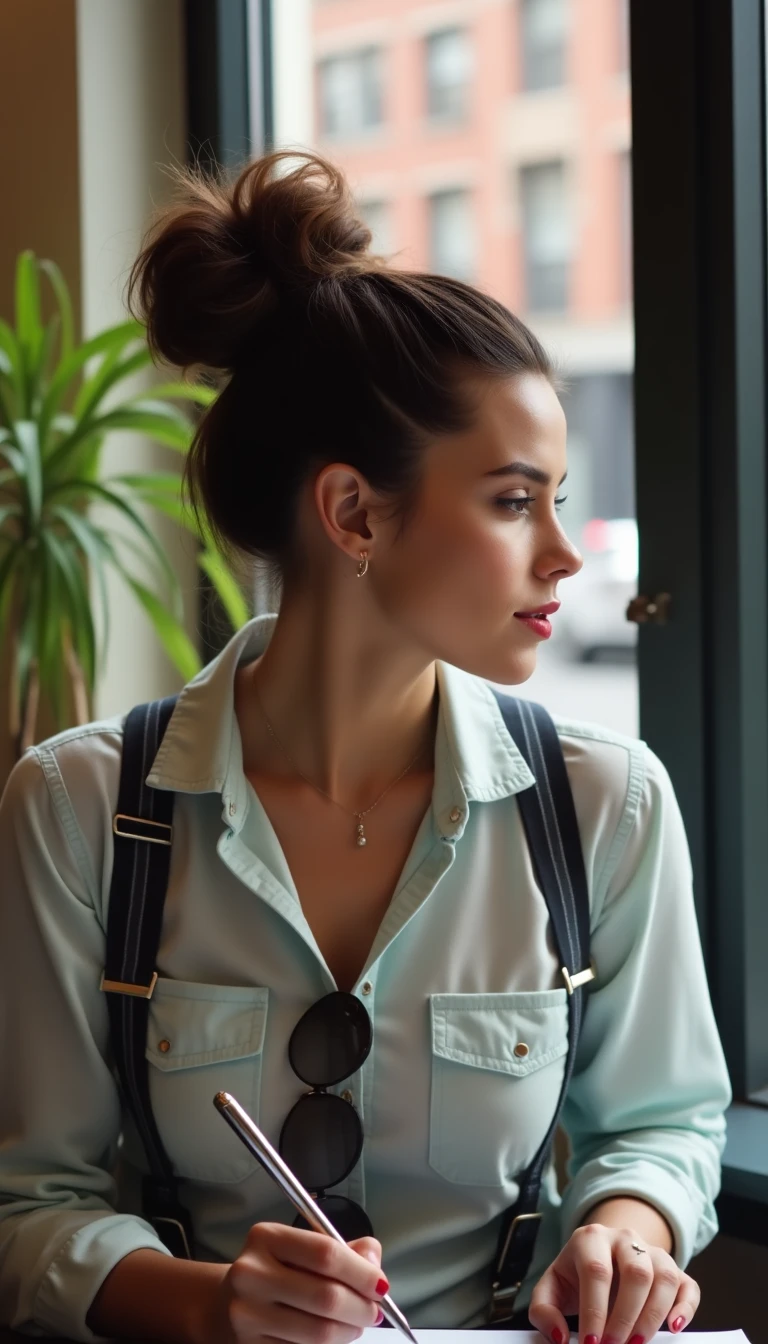 Simplicity Meets Style: The Messy Bun Simple Hairstyle
