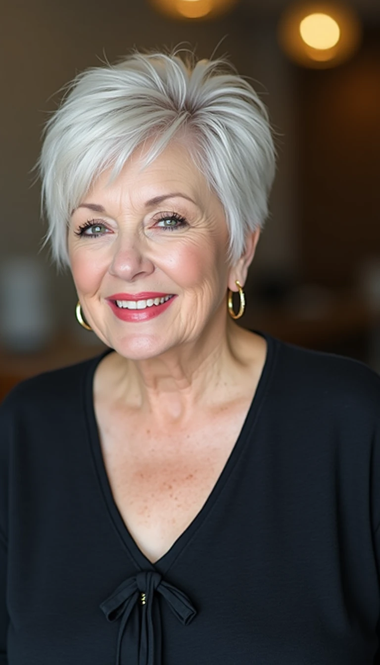 The Asymmetrical Cut: An Edgy Haircut For Older Women With Fine Hair
