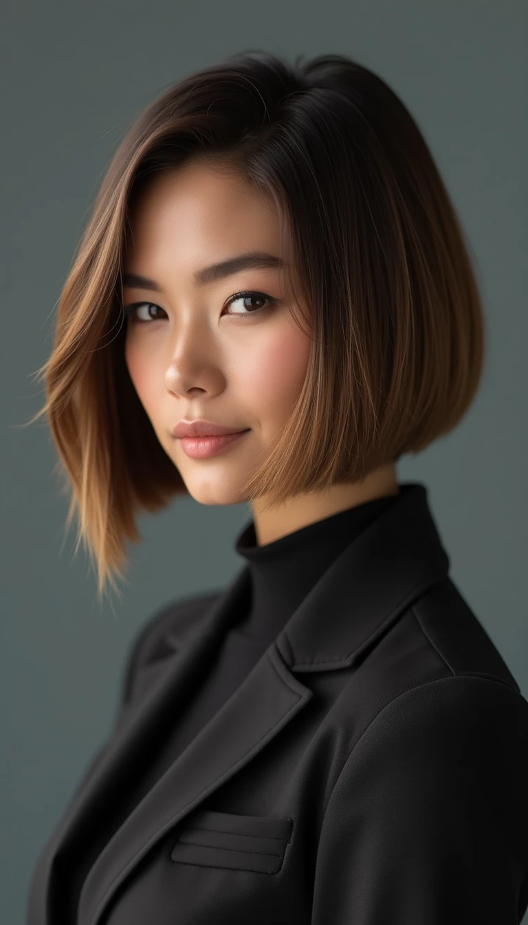 The Sleek Straight: Short Hair Styles Easy for a Polished Finish