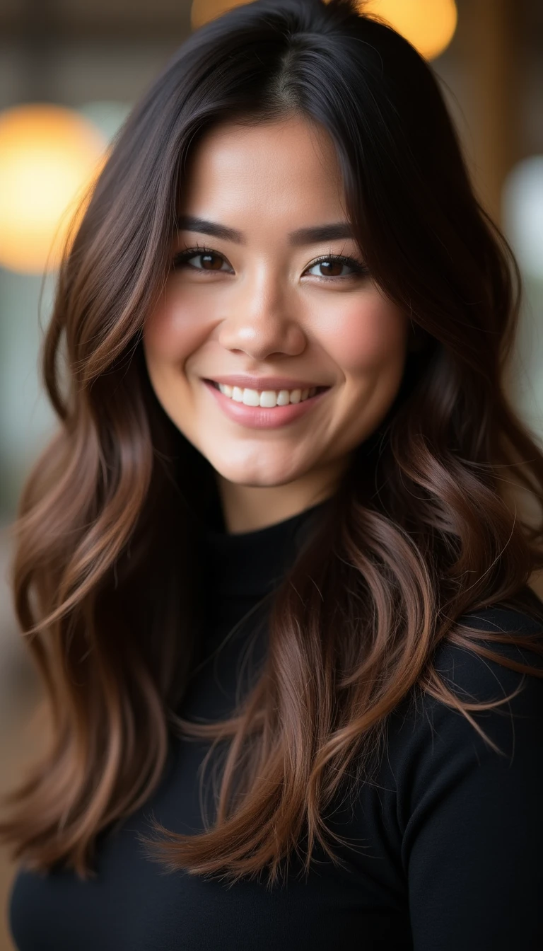 Chunky Highlights Brown Hair for a Bold Statement
