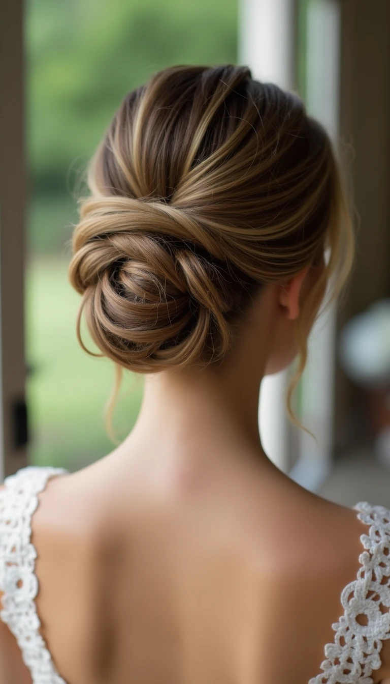 Glamorous Updo Meets Half Up Half Down Bridesmaid Hair