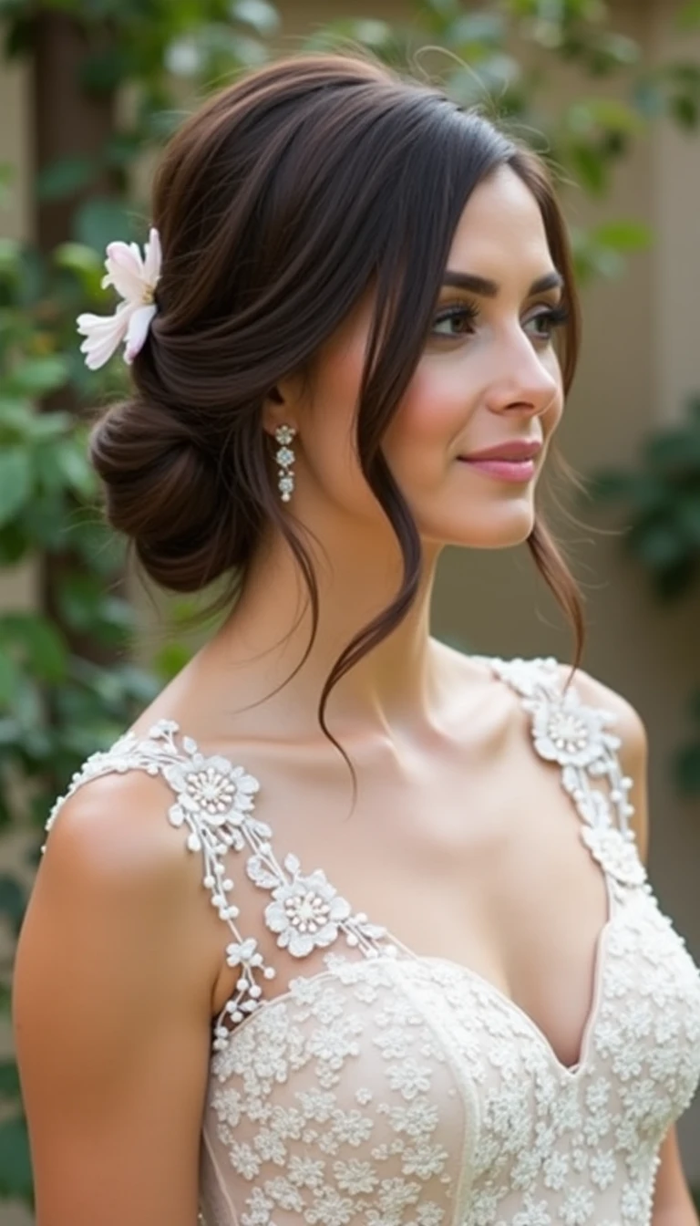 Side-Swept Elegance: Stunning Wedding Hairstyles For Bridesmaids Ideas