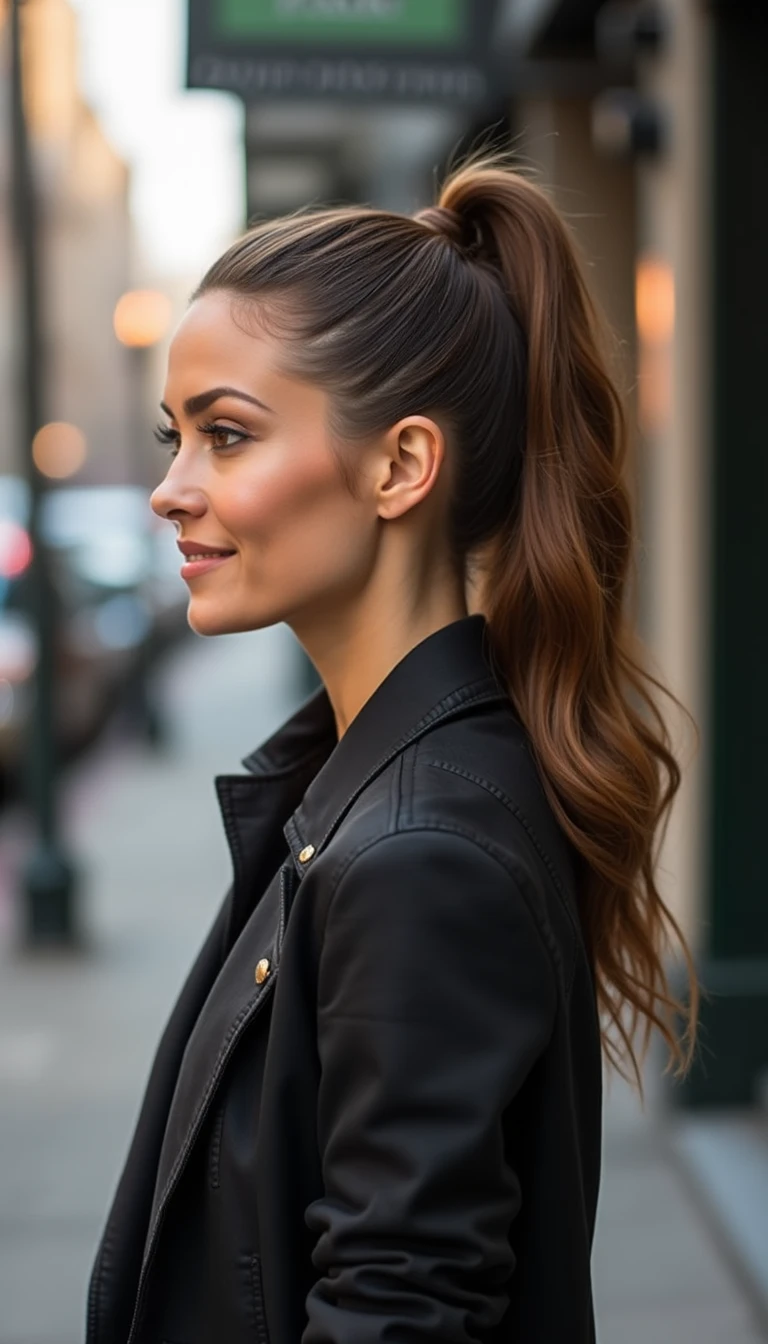 Textured Ponytail: Soft Layered Haircut to Elevate Your Style