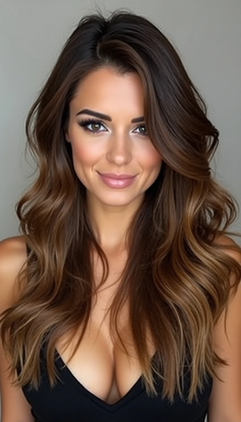 Honey Brown Balayage Hairstyles Ideas: The Retro Twist
