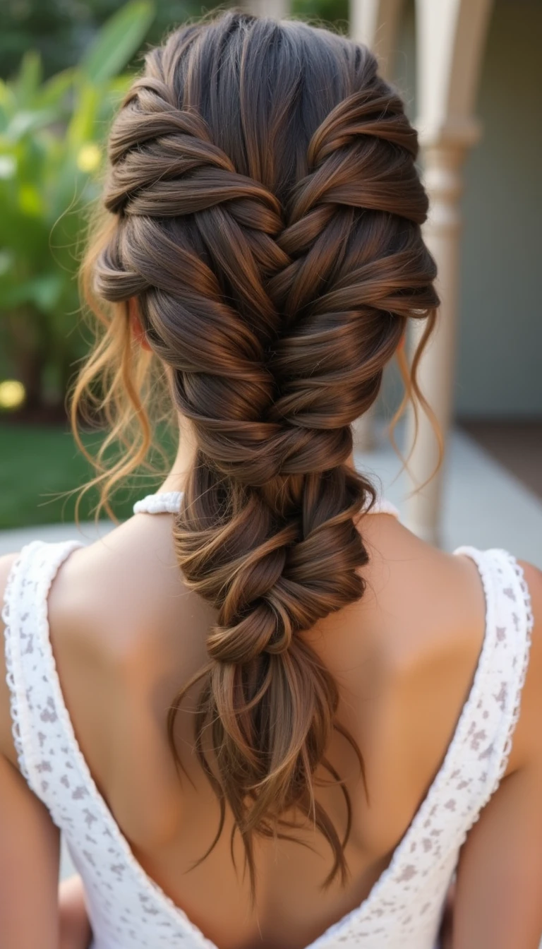 Romantic Braided Bridesmaid Hair Updo: Weaving Love Into Each Strand
