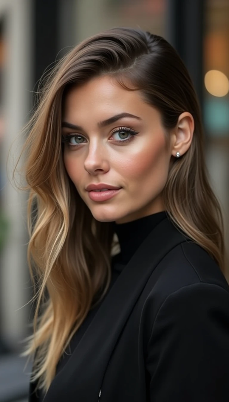 Slick Hairstyles: The Daring Side Part with Flair