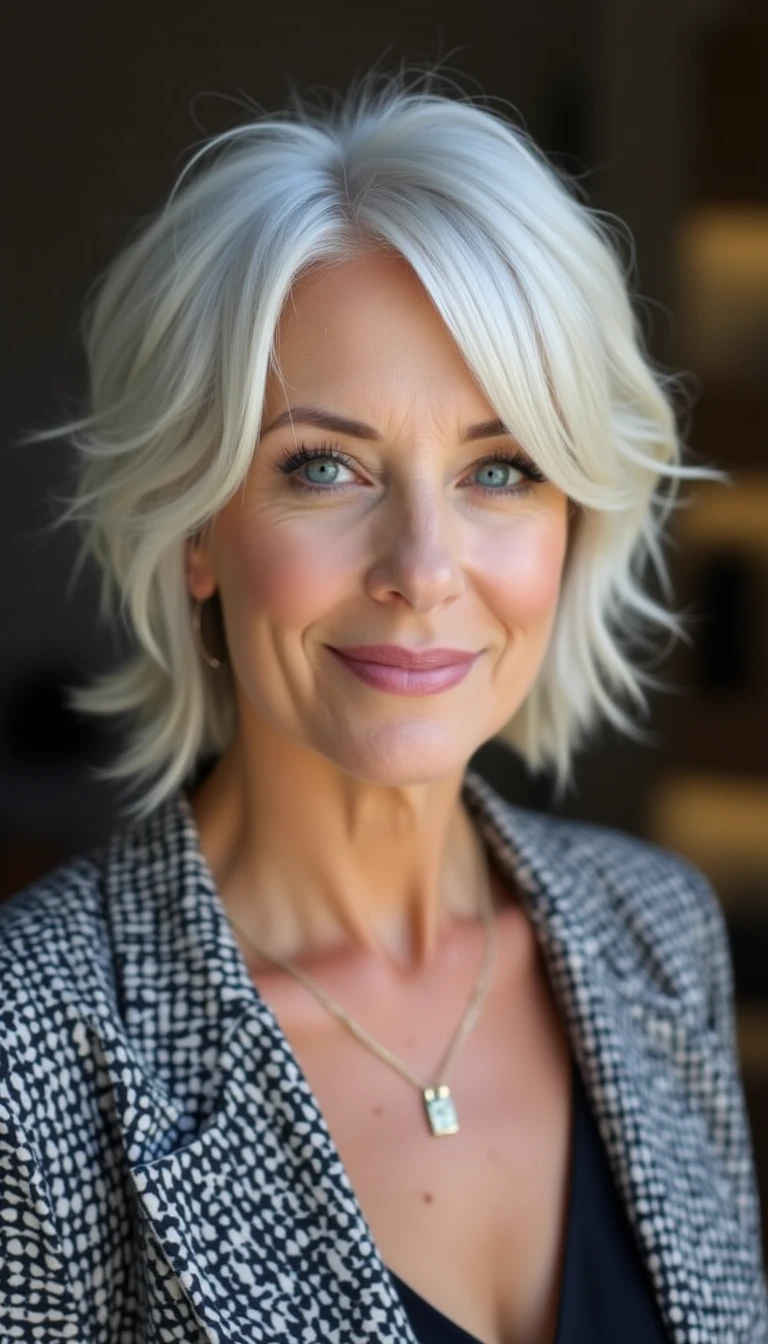 Sassy Hair Older Women Hairstyles: The Silver Streaks
