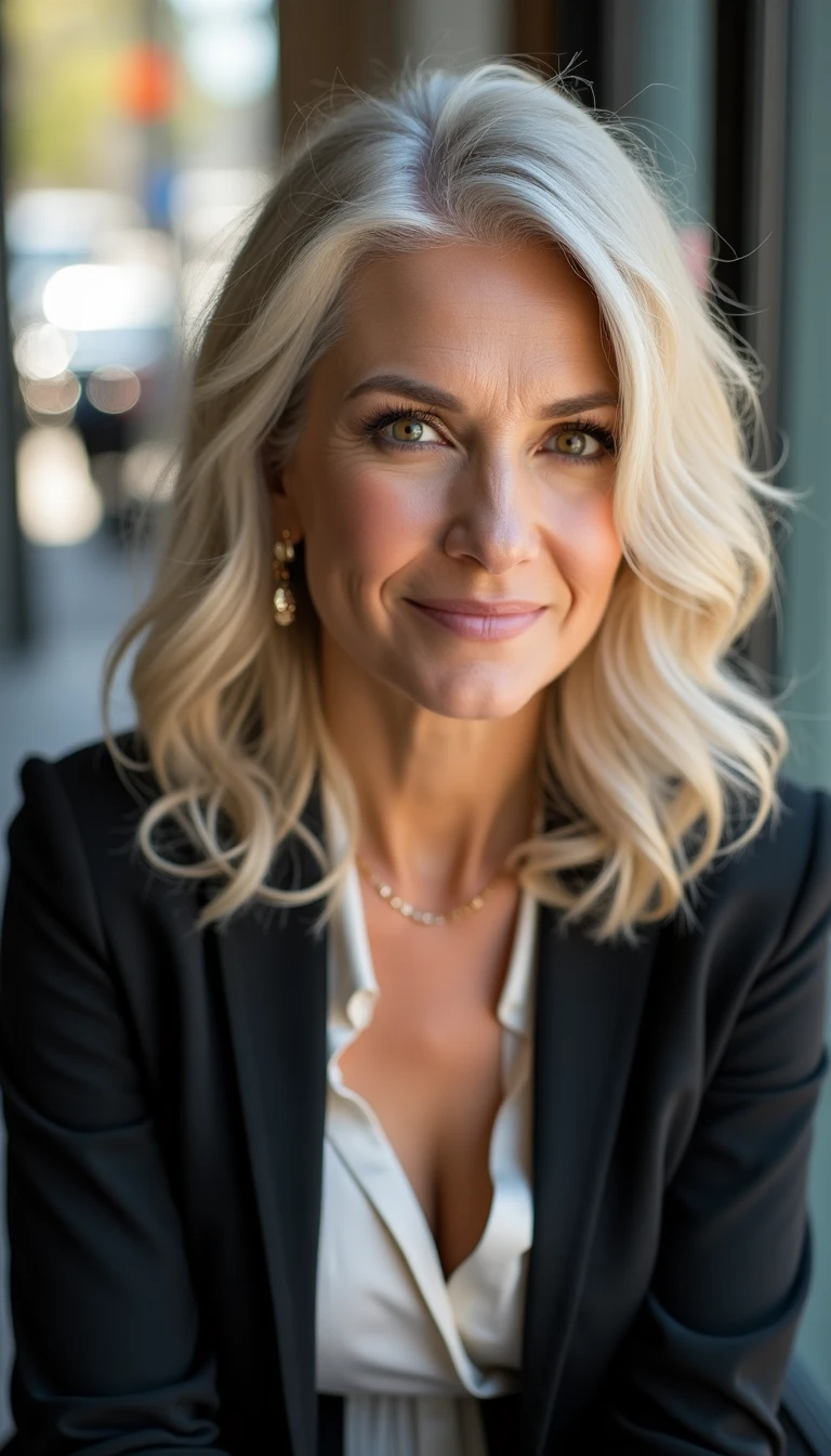 Sassy Hair Older Women Hairstyles: The Side-Swept Glam Waves