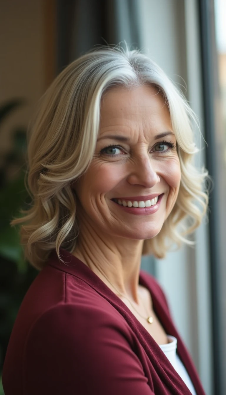 Natural Texture: Embrace Your Hair-Cuts Idea for Women Over 65