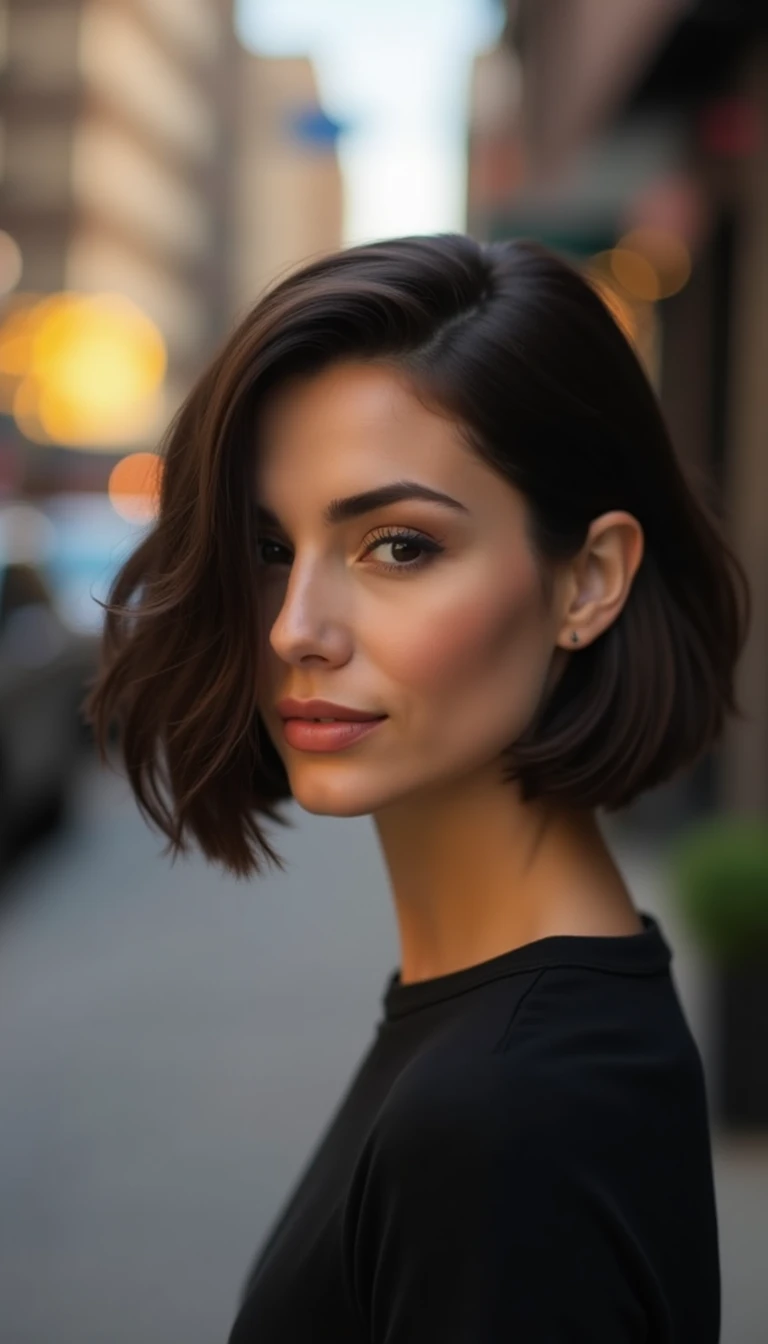 The Side-Swept Bob: Short Hair Styles Easy to Glam Up