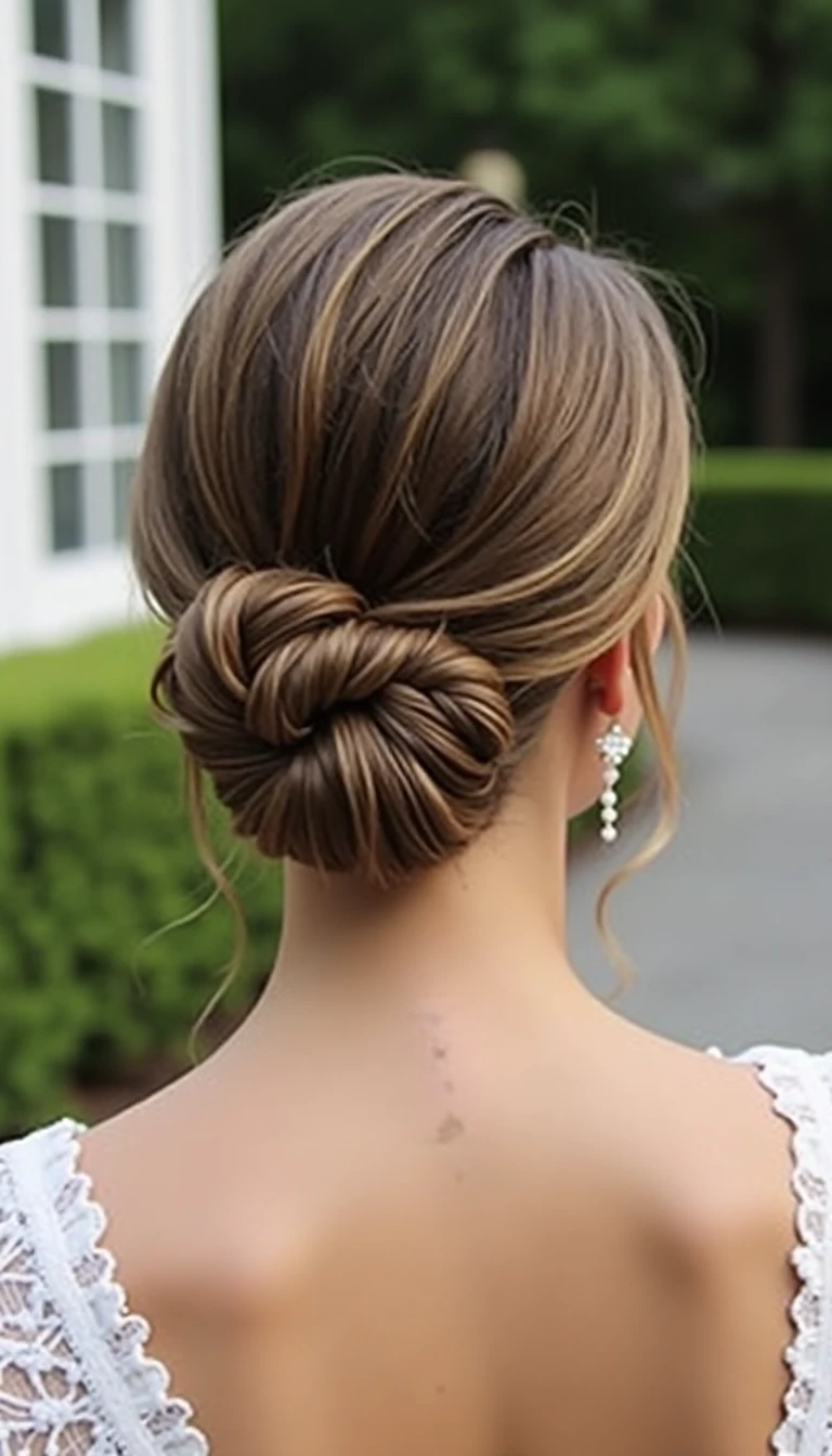 Classic Chignon: Timeless Wedding Guest Hairstyles for Long Hair