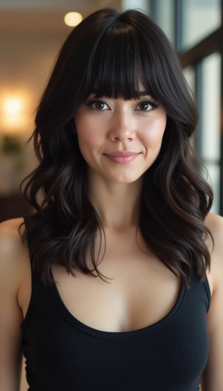 Bold Bangs: A Statement Hairstyle For Medium Length Hair