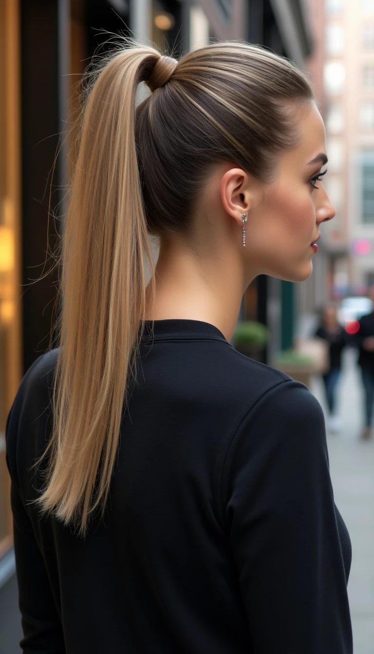 Sleek Ponytail Hairstyles with Volume: Balancing Sleekness and Lift