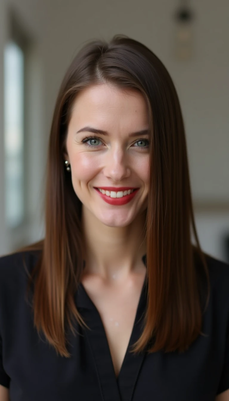 Sleek and Straight: The Timeless Hairstyle For Medium Length Hair
