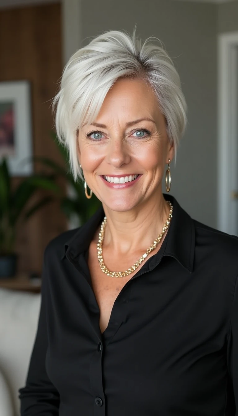 The Undercut: A Bold Haircut For Older Women With Fine Hair