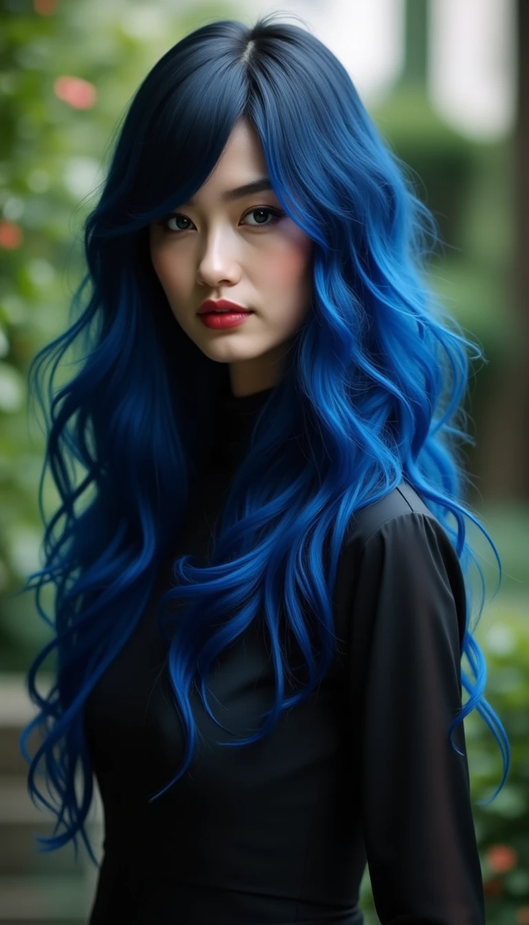 Mysterious Blue-black: Hair Color Ideas for the Enigmatic