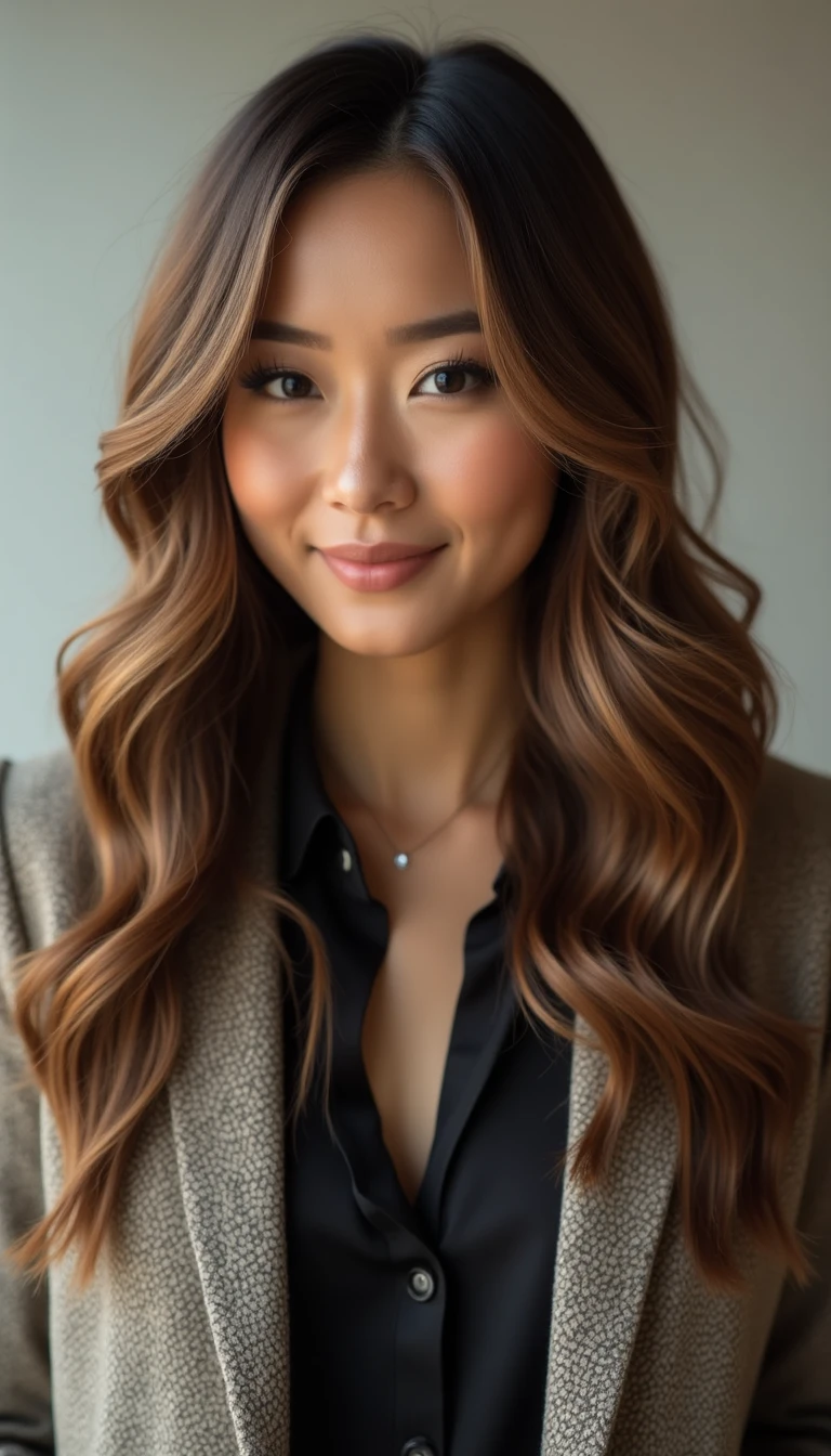 Long and Flowing with Light Brown Hair With Highlights