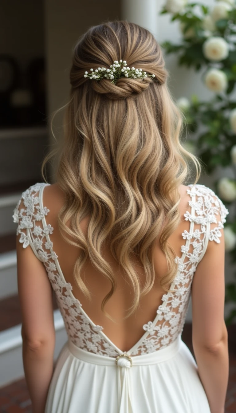 Textured Layers: Adding Dimension to Bridal Hair Down