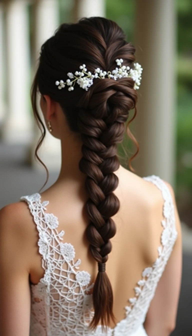 Halo Braid: Divine Wedding Guest Hairstyles for Long Hair