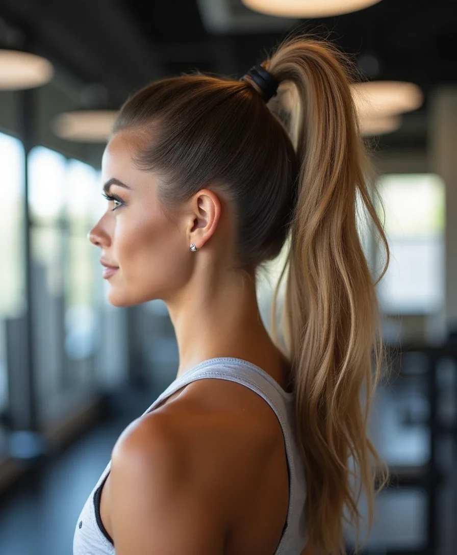 1. Classic High Ponytail