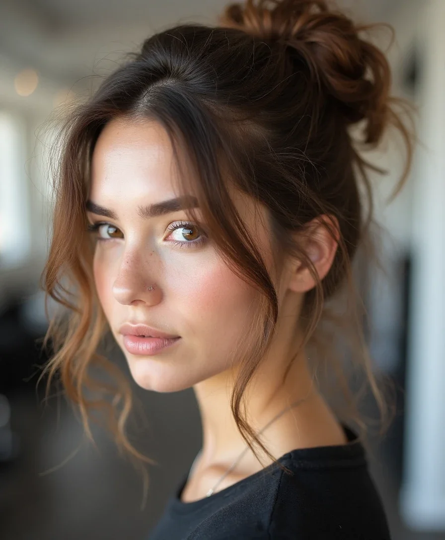 1. The Classic Messy Bun