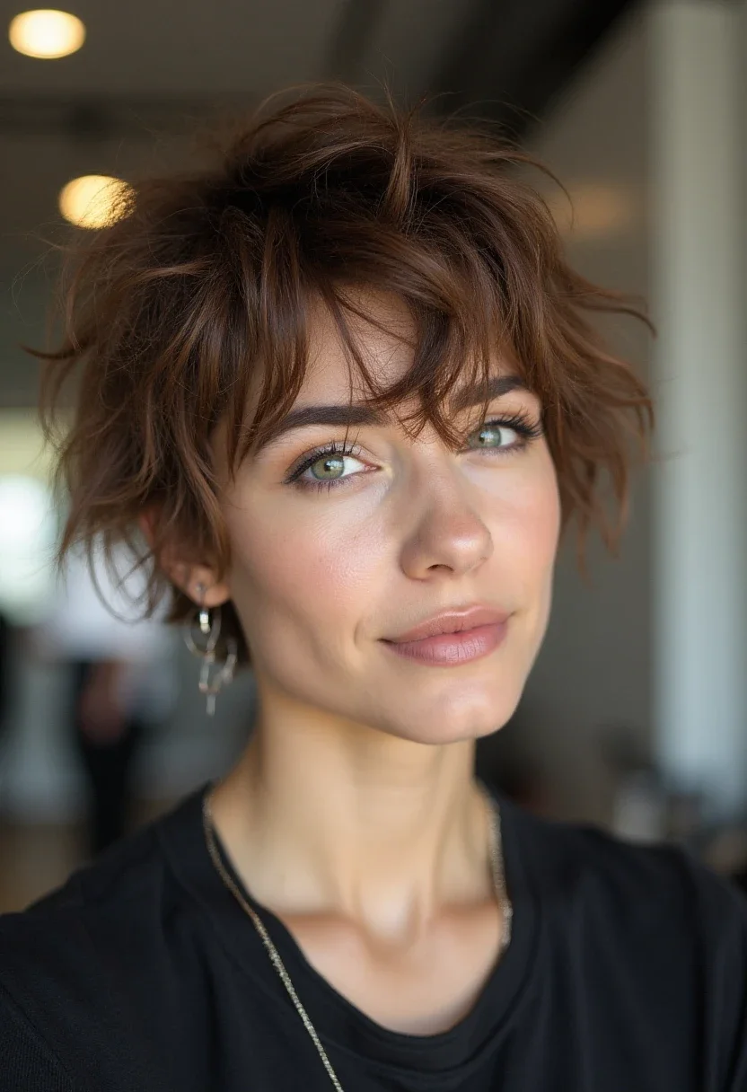 1. Messy Pixie Cut