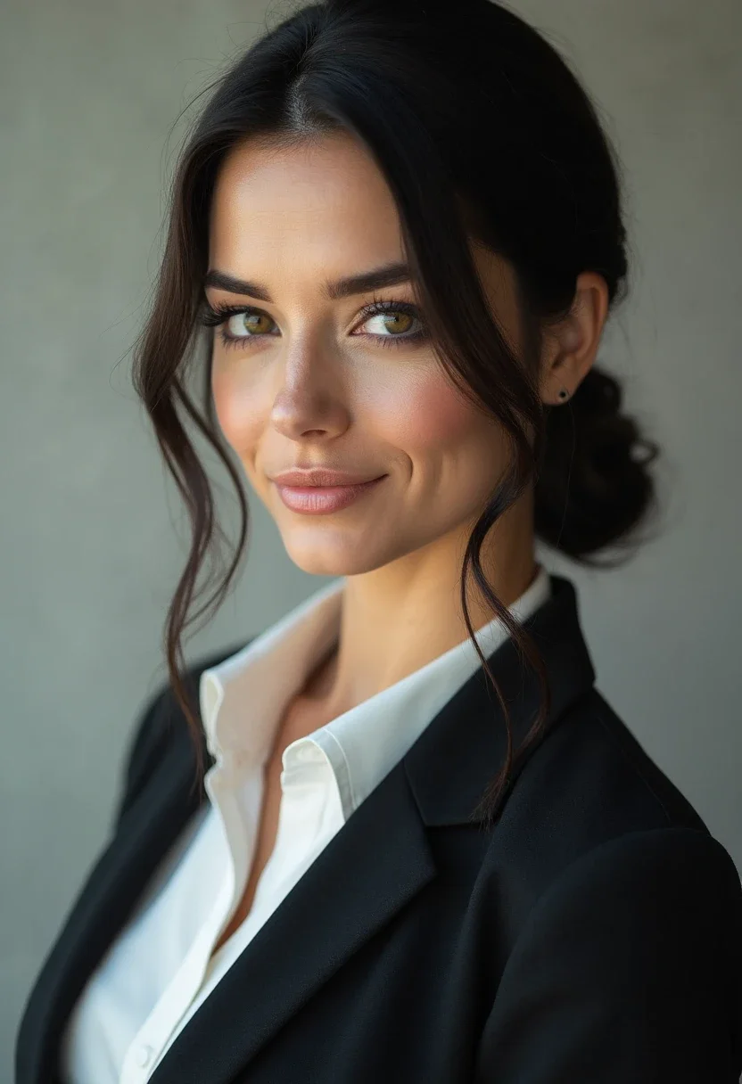 1. Sleek Low Bun