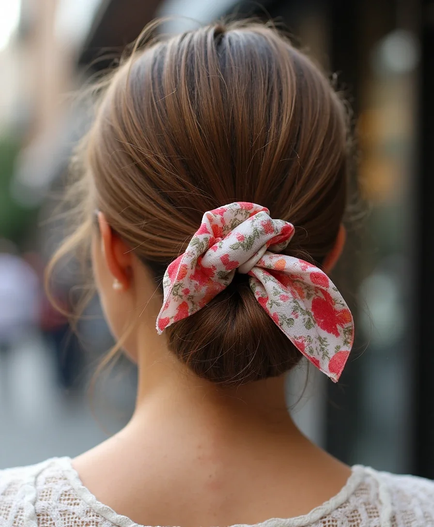 2. Sleek Low Bun