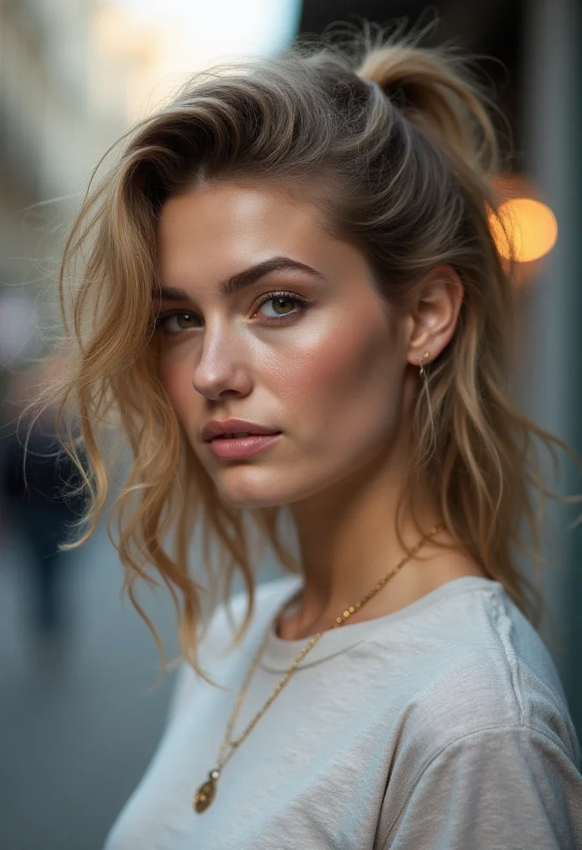 2. The Messy Slick Back