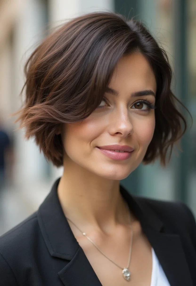 2. Sleek Side Part
