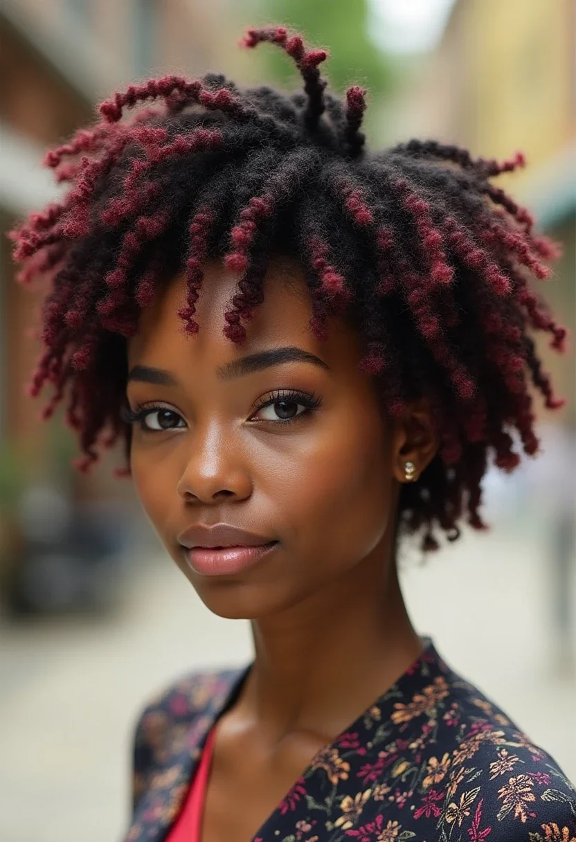 2. Curly Short Locs