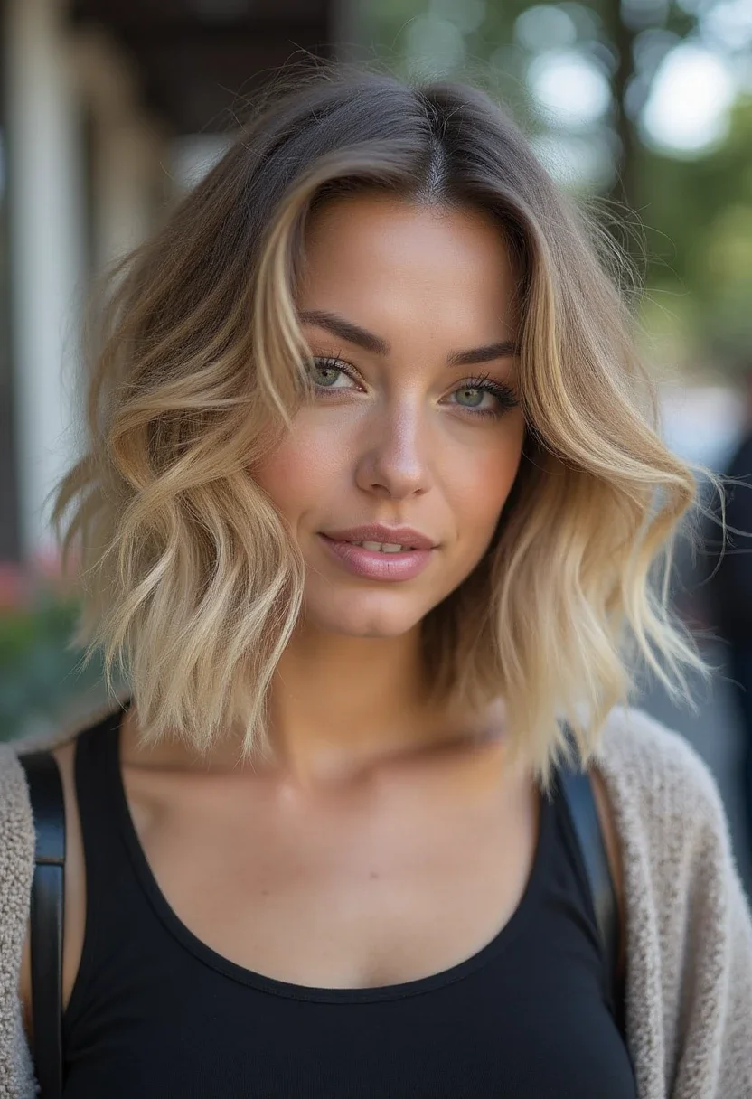 2. Textured Bob