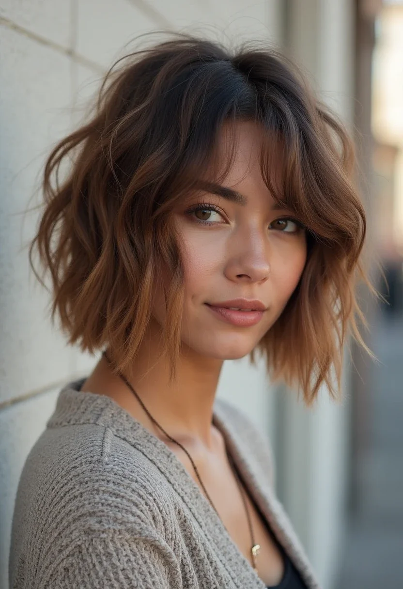 2. The Textured Bob