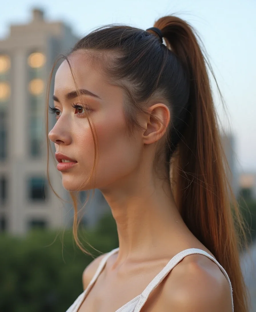 2. The Elegant High Ponytail
