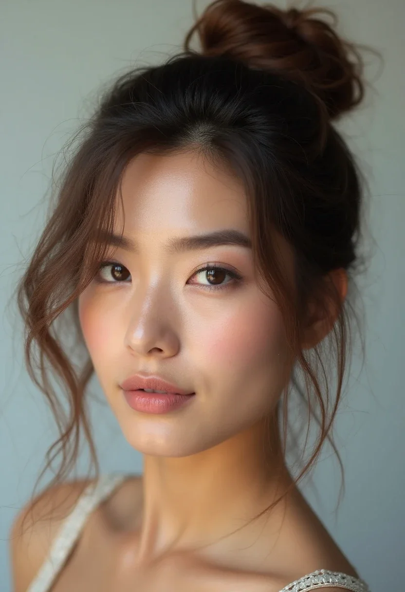 2. Effortless Messy Bun