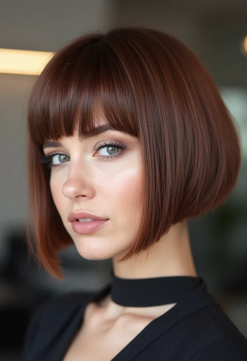 11. Blunt Choppy Bob