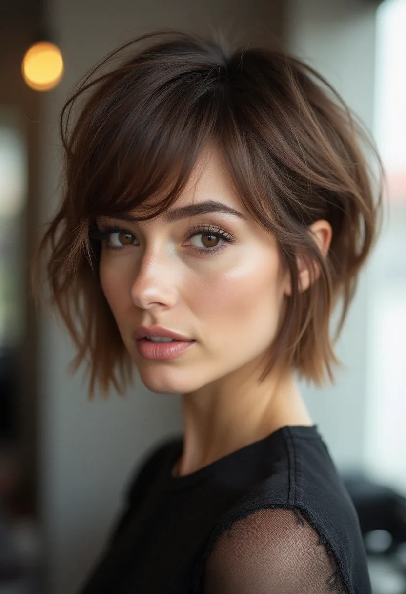 11. Side-Swept Bangs