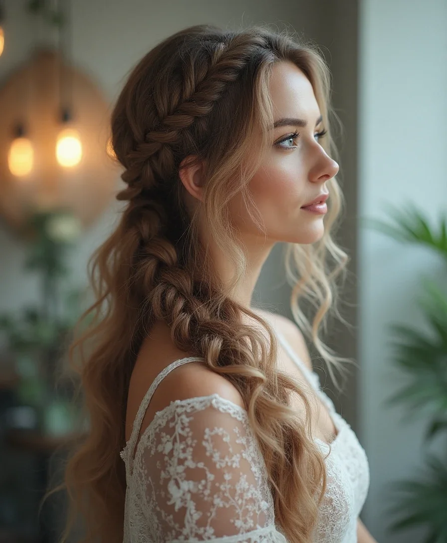 11. The Romantic Waterfall Braid