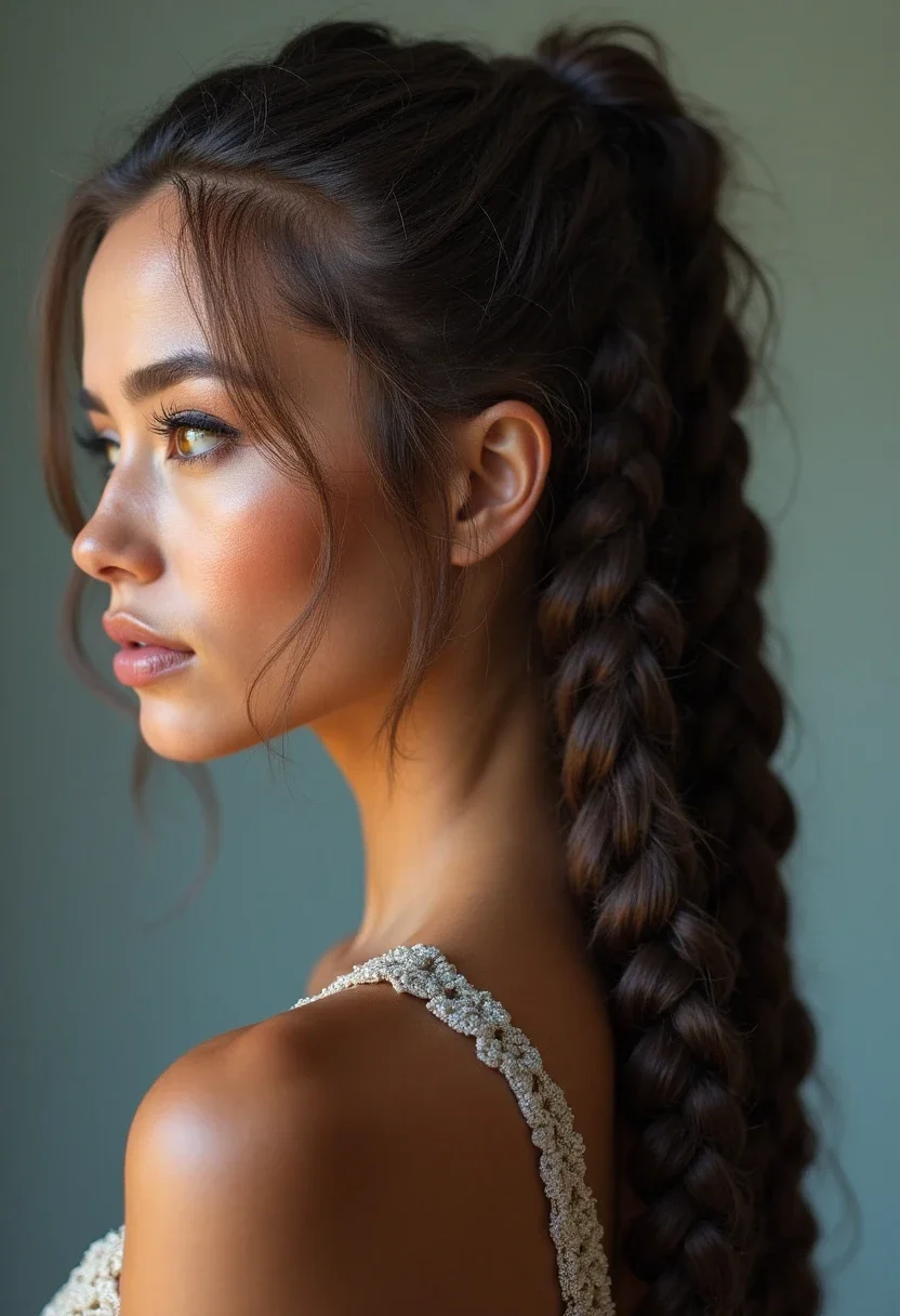 11. Long Knotless Braids