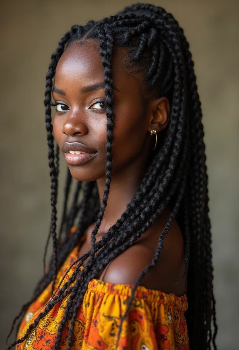 11. Fulani Braids with Cornrow Accents