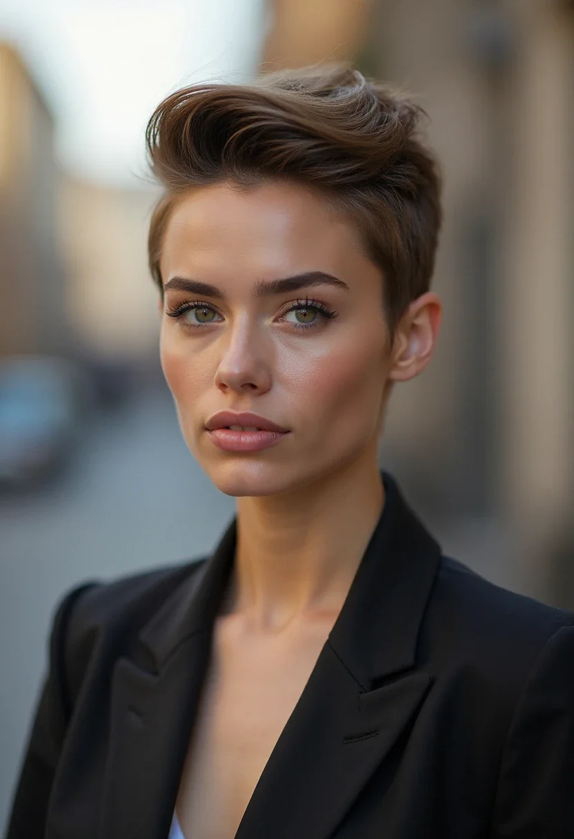 12. Slicked-Back Style
