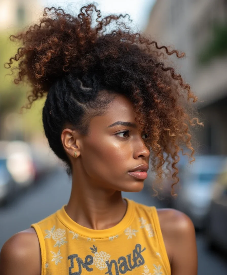 12. Pineapple Updo