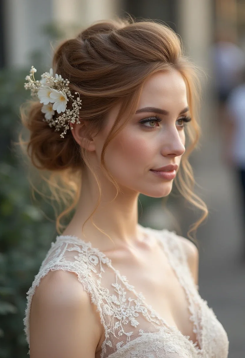 12. Soft Romantic Updo