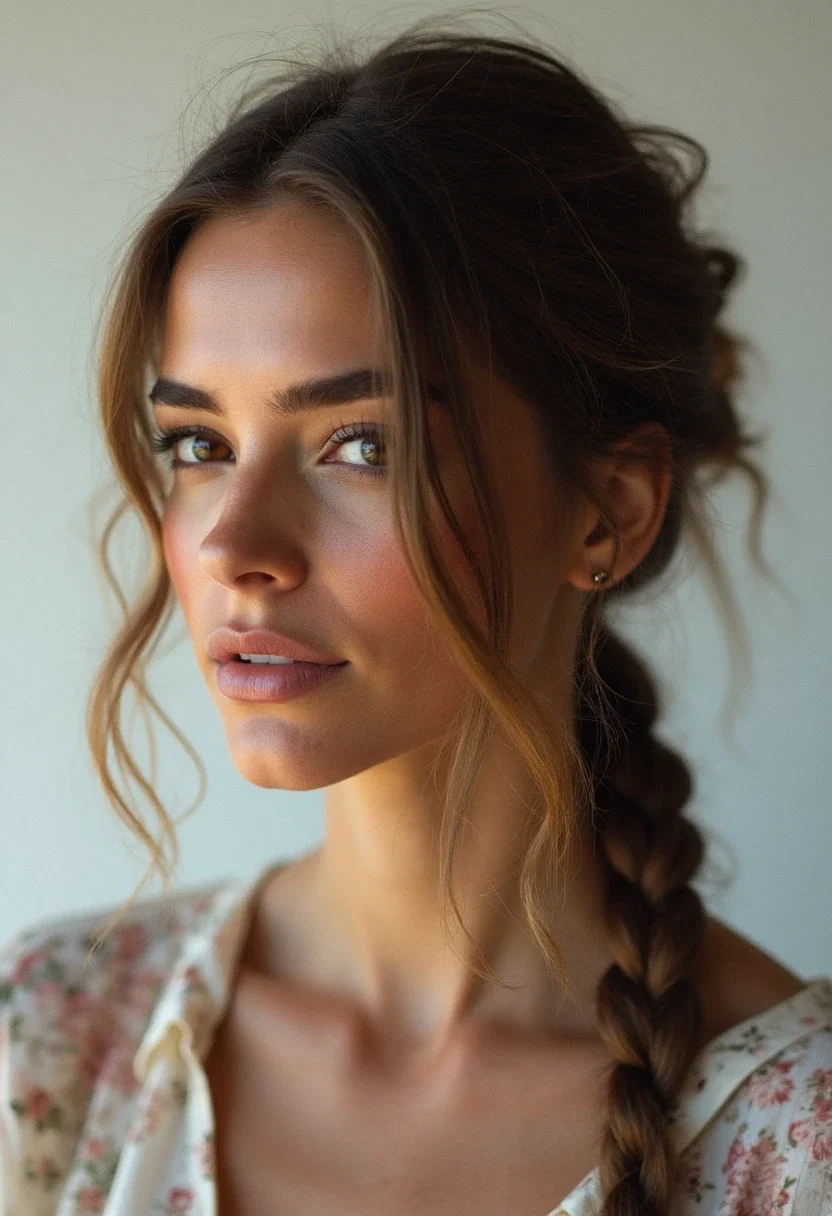 12. Low Twisted Ponytail
